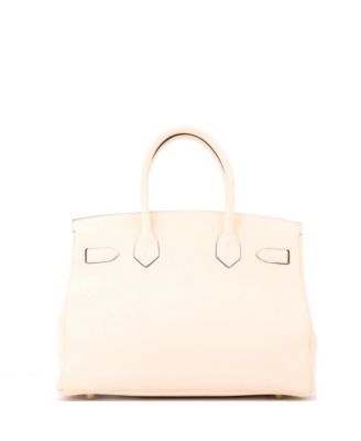 Birkin 30 Handbag Light Clemence with Gold Hardware