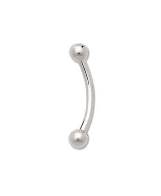 Solid 14k Gold 2mm Ball 16g Curved Eyebrow Piercing Jewelry