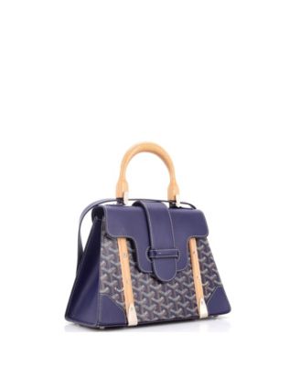 PM Saigon Top Handle Bag Coated Canvas with Leather