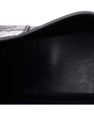 XS Hourglass Top Handle Bag Embossed Leather