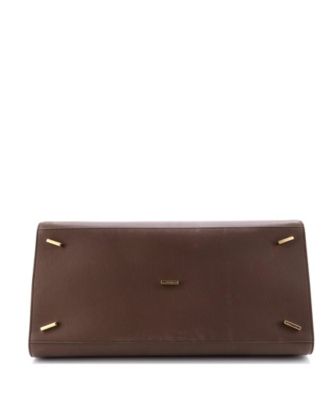 Large Hug Top Handle Bag Leather