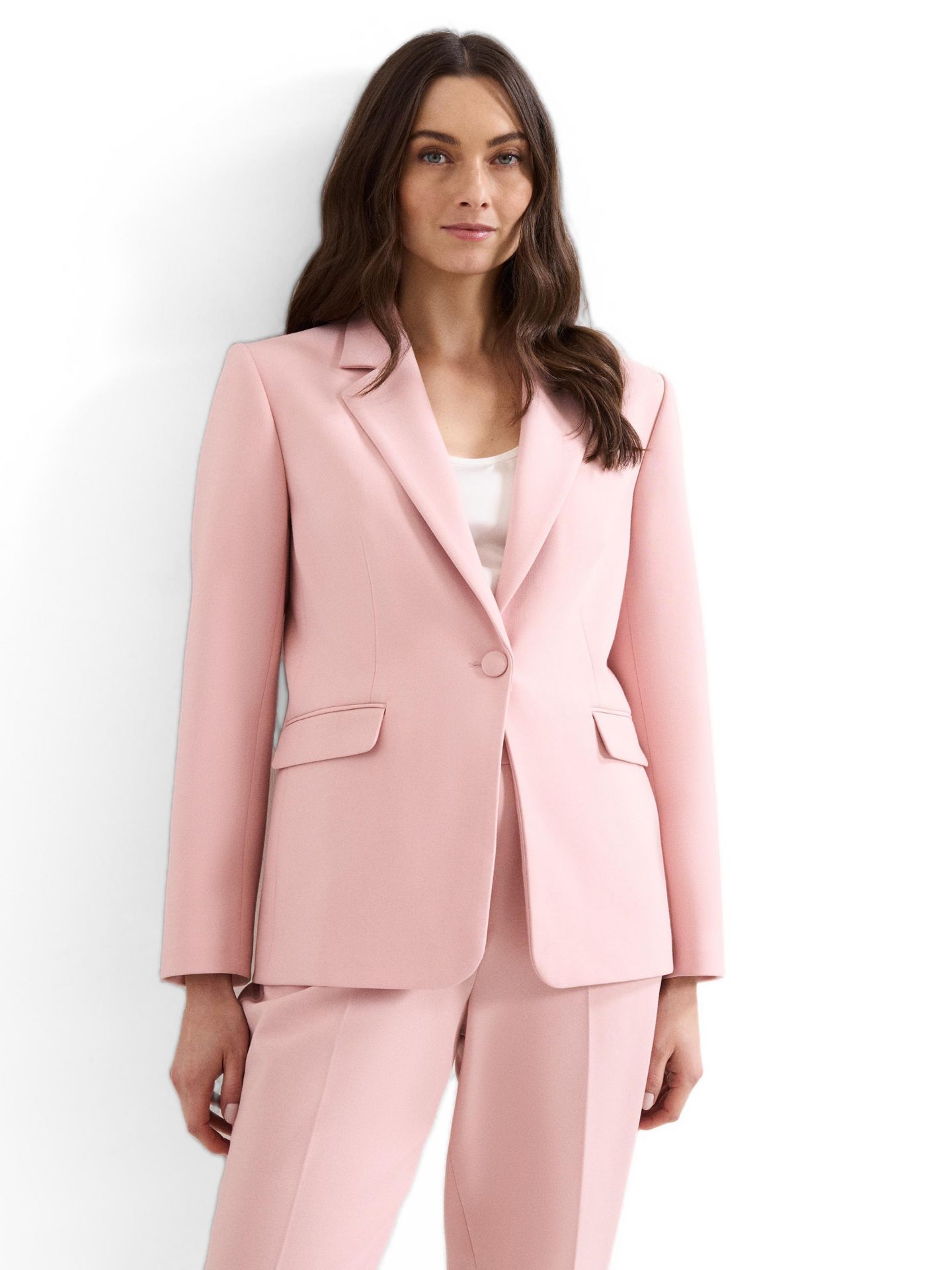 Женский пиджак Phase Eight Fara Suit Blazer, цвет: Бледный розовый — фото 1