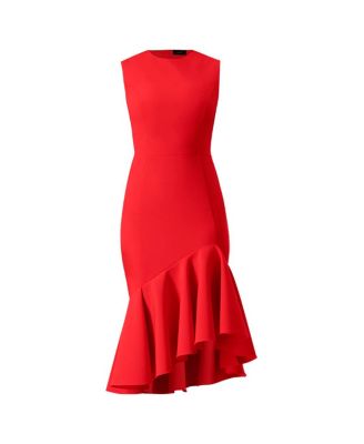 Women's Solid Mermaid Midi Dress