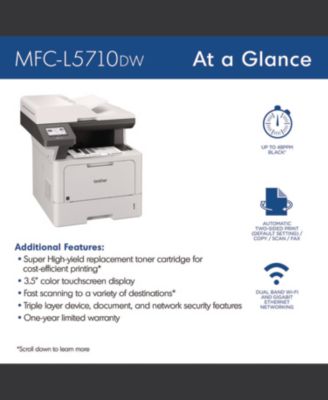 MFCL5710DW Business Monochrome Laser AIO Printer Copy Fax Print Scan