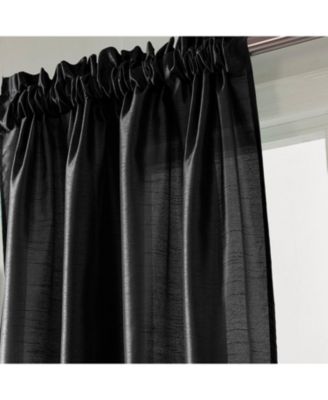 100% Polyester 82 GSM Faux Silk Nikki Rod Pocket Curtain Panel 54" x 90"