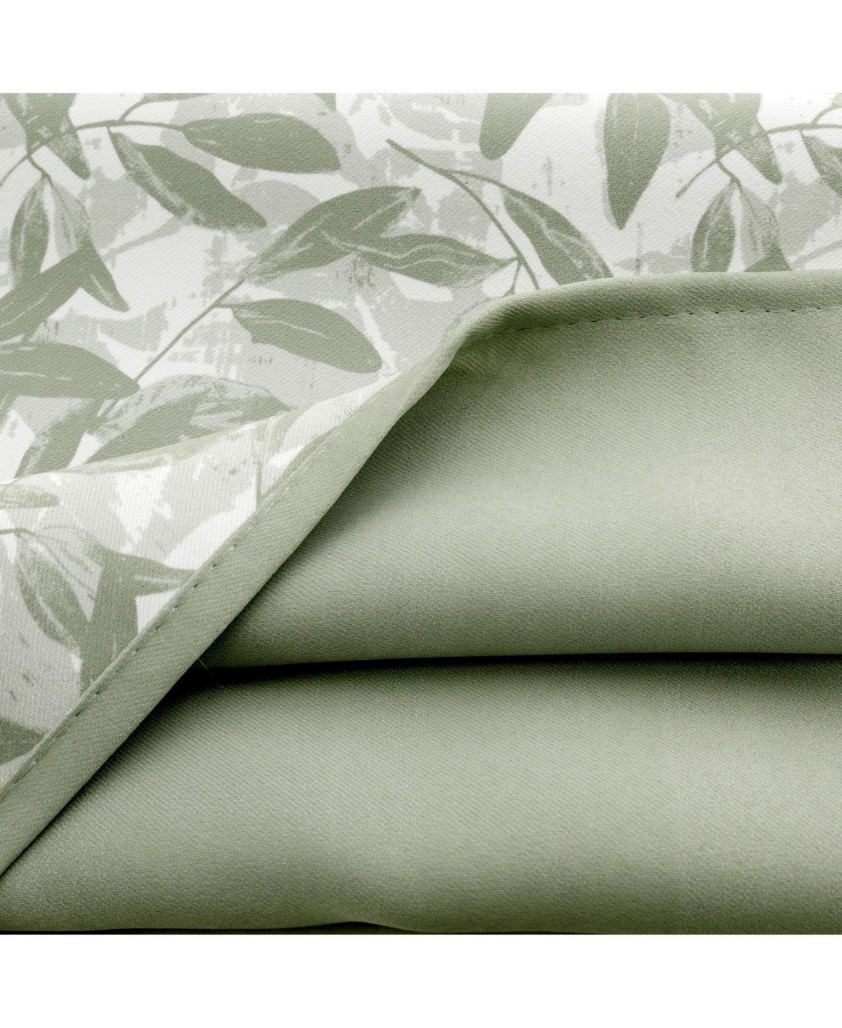 Rt Designers Collection 100% Polyester 190 Gsm Marina Revisible Blackout Grommet Curtain Panel 54" x 84