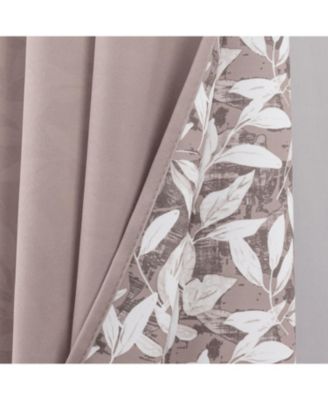 100% Polyester 190 GSM Marina Revisible Blackout Grommet Curtain Panel 54" x 95" Taupe