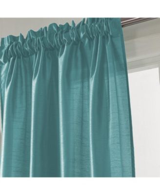 100% Polyester 82 GSM Faux Silk Nikki Rod Pocket Curtain Panel