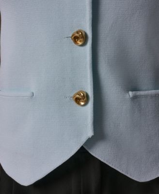 Women's Scoop Neck Button-Up Sweater Vest