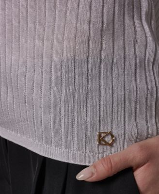 Women's Short-Sleeve Polo Sweater