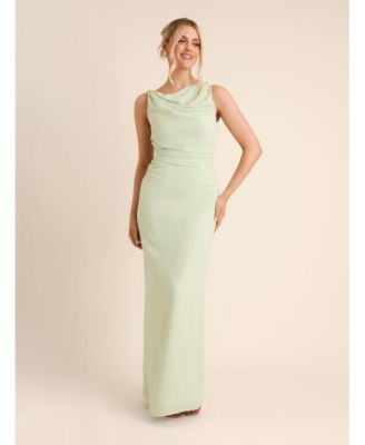 Women's Twist Asym Chiffon Bridesmaid Dress