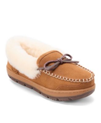 Women's Gladstone Genuine Shearling Moccasin with Stitching