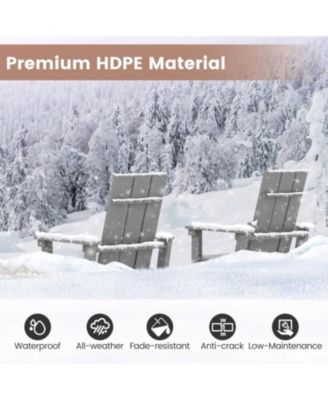 Outdoor Adirondack Bar Height Chair with Ergonomic Back