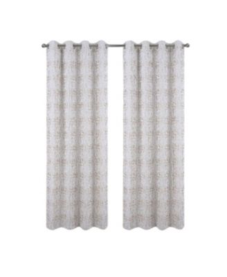 100% Polyester 140 GSM Luca Jacquard Grommet Curtain Panel 54" x 84"
