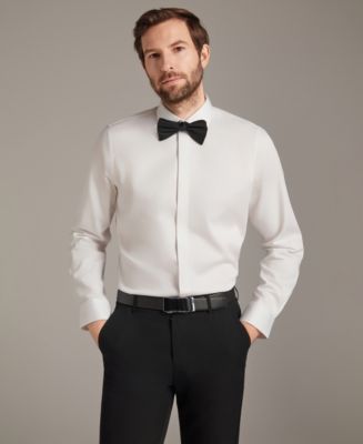 BarIII Men's Long-Sleeve Dress Shirt - White - Casual shirts