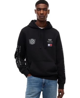 f*i様 VETEMENTS トミーヒルフィガー パーカー ブラック TOMMY HILFIGER（トミー・ヒルフィガー） パーカー エンブロイドロゴ