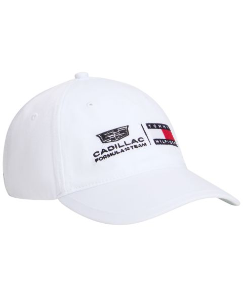 Мужская кепка Tommy Hilfiger x Cadillac F1® Dual-Logo, цвет: Оптический белый