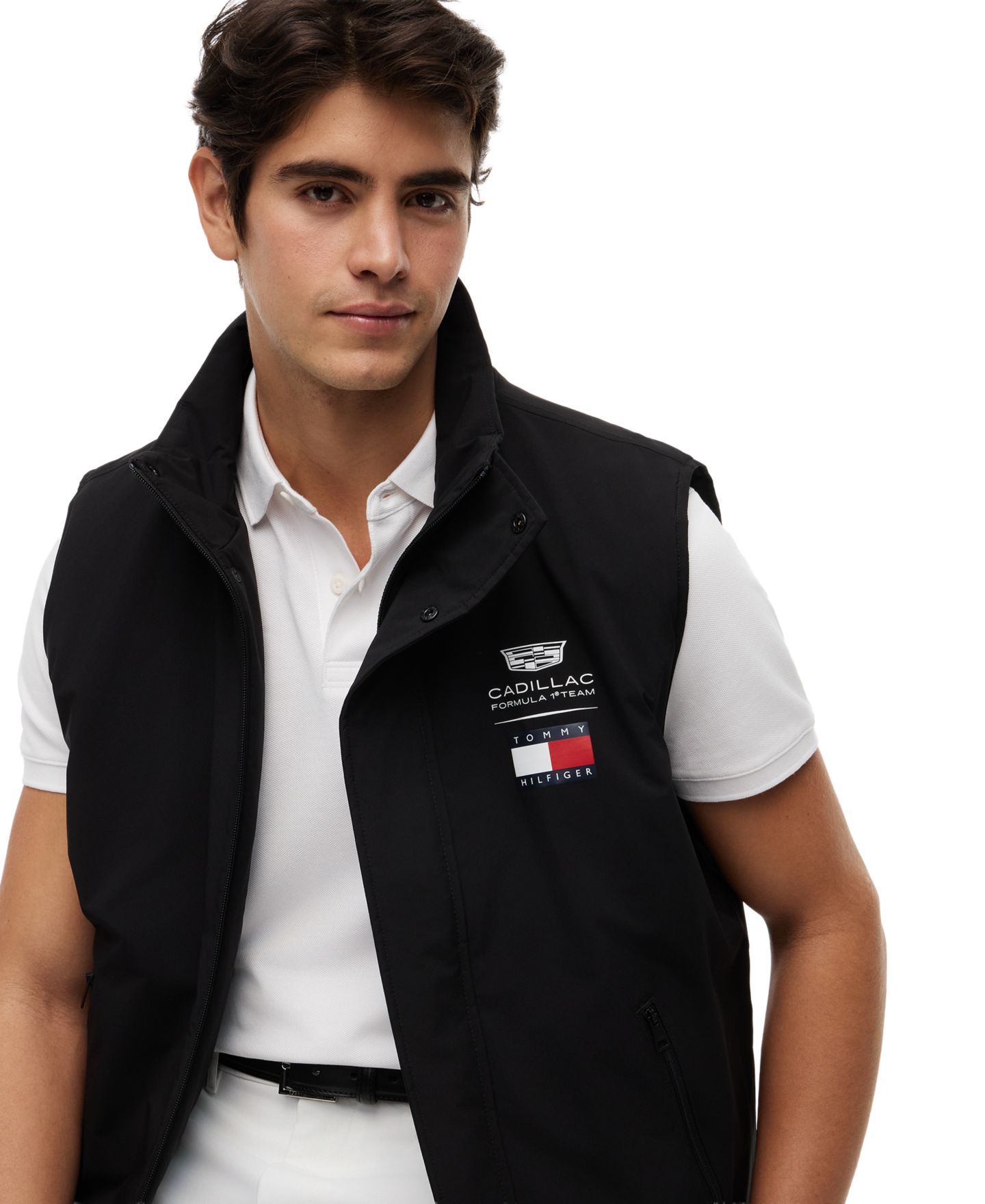Мужской жилет Tommy Hilfiger x Cadillac F1® Logo Gilet Vest, цвет: Чёрный — фото 3