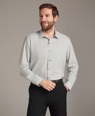 Men's Regular Fit Micro Dot Dress Shirt