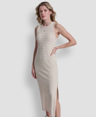 Women's Side-Slit Tank Midi Dress