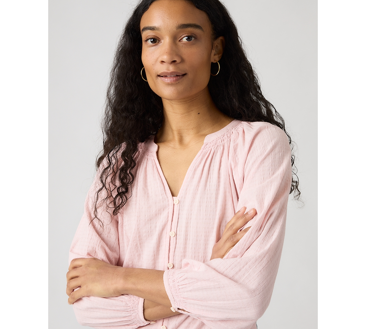 Levi's Juniors' Phoebe V-Neck Blouse