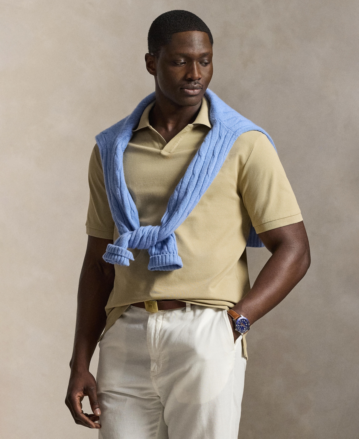 Polo Ralph Lauren Men's Big & Tall Johney Collar Shirt