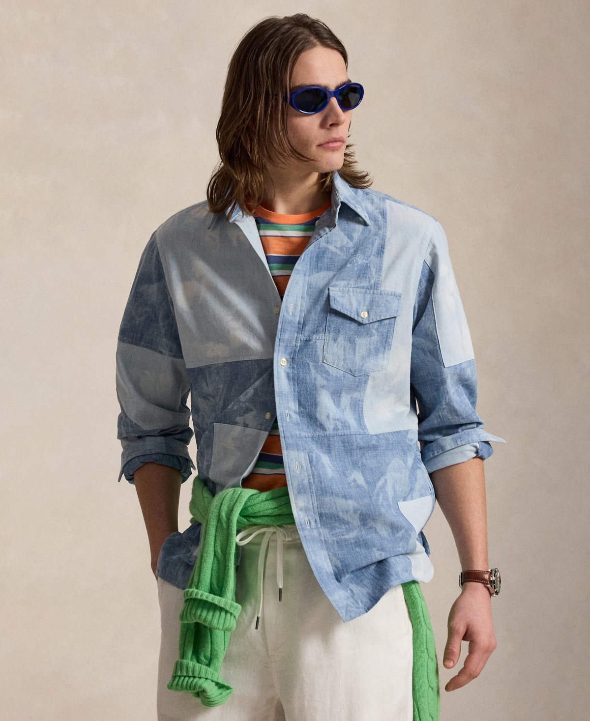 Polo Ralph Lauren Men's Long-Sleeve Chambray Classic Shirt