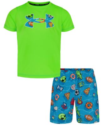 Boys' 4-7 Pool Party Swim T-Shirt and Shorts, 2-Piece Set