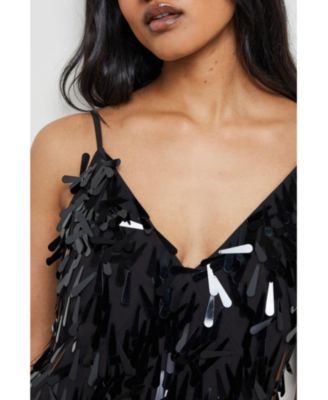 Women's Premium Teardrop Embellished Midi Dress