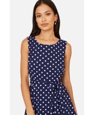 Women's Spot Tiered Midi Dress