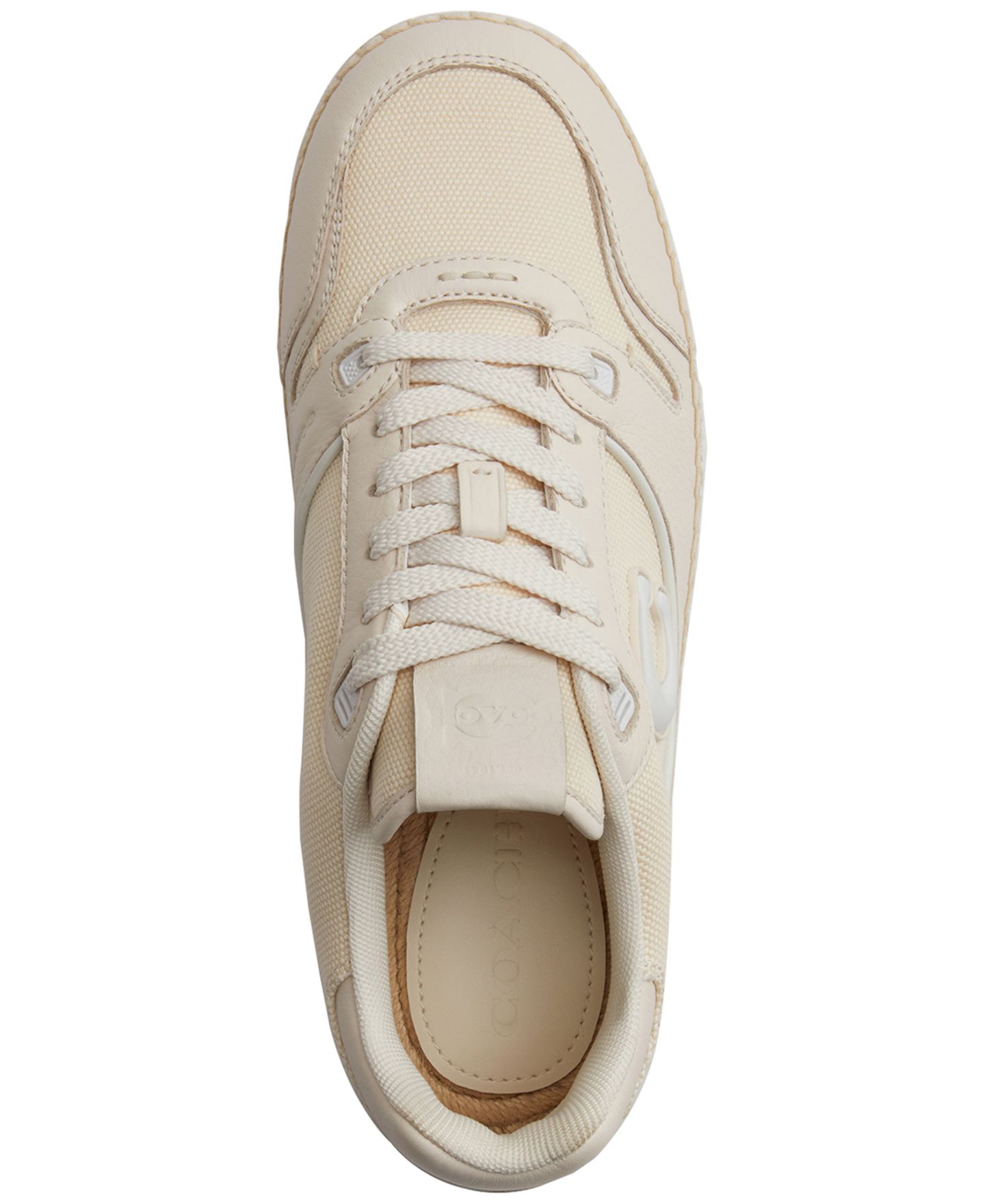 Женские кроссовки Coach Soho Espadrille Lace-Up, цвет: Меловой — фото 4