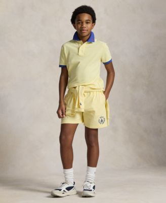 Boys' 8-20 Stretch Cotton Mesh Polo Shirt