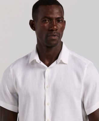 Men's Solid Linen Shirt