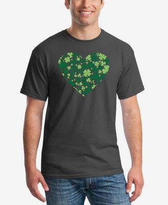 Men's Clover Heart Word Art T-Shirt