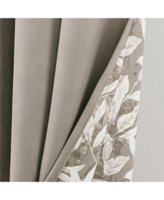 100% Polyester 190 GSM Marina Revisible Blackout Grommet Curtain Panel 54" x 95"