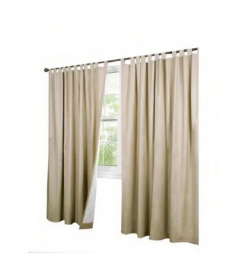 Commonwealth Weather Insulated Cotton Fabric Tab Panels Pair