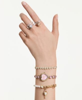 Una Angelic Gold-Tone Plated Link Bracelet