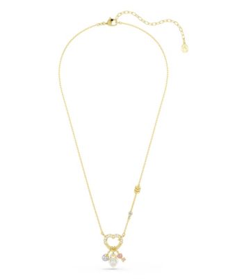 Gold-Tone Plated Heart Idyllia Pendant Necklaces