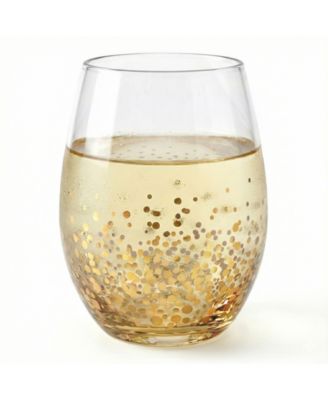 Gold Luster Stemless Glasses, Set of 4 