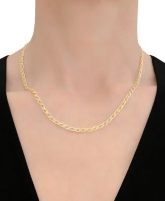 Link Harlequin Necklace in 10k Yellow Gold