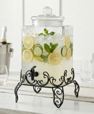 Homestead 2.5 Gallon Beverage Dispenser with Metal Stand