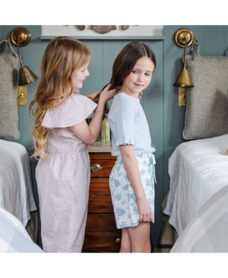 Toddler Girls Pull-On Cinched Waist Linen Short