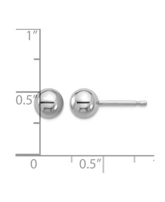 Solid 950 Platinum Classic Ball Stud Earrings