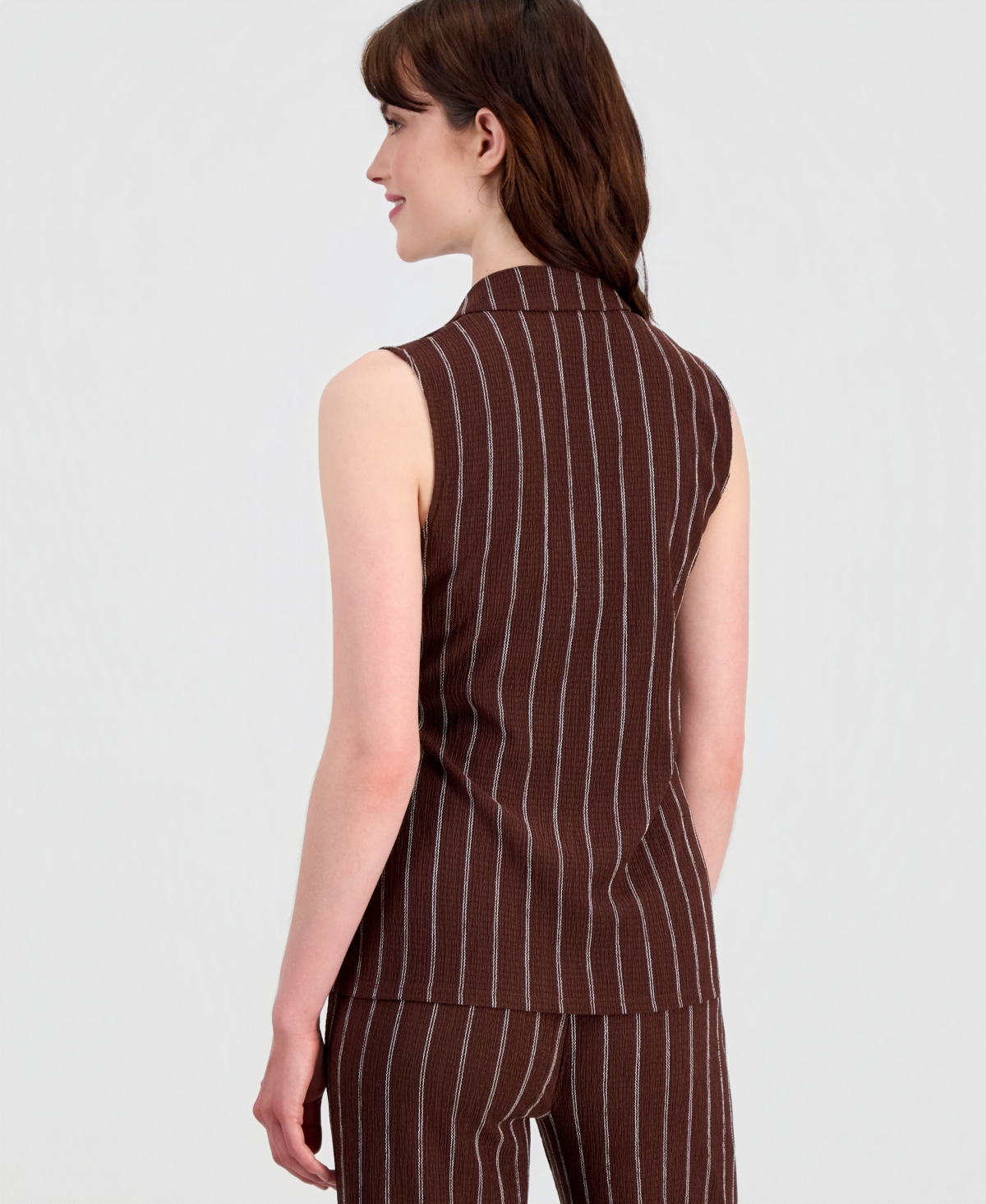 Anne Klein Petite Notched Neck Wrap Top