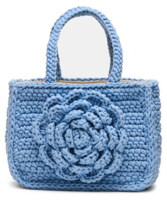 Luvly Crochet Rose Small Tote Bag