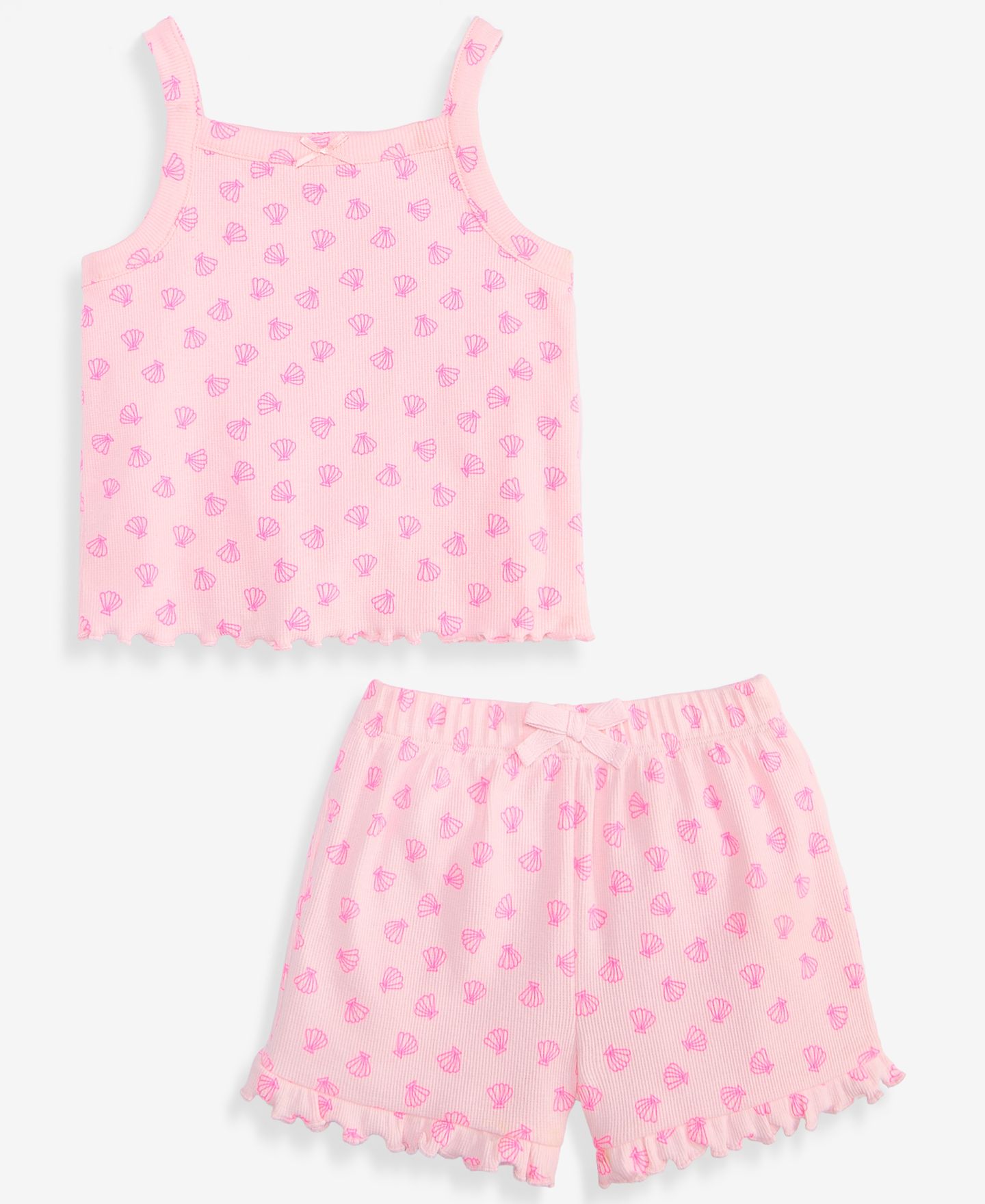 Комплекты First Impressions Mix & Match Outline-Shell-Print Tank Top & Shorts для девочек-малышей — фото 1