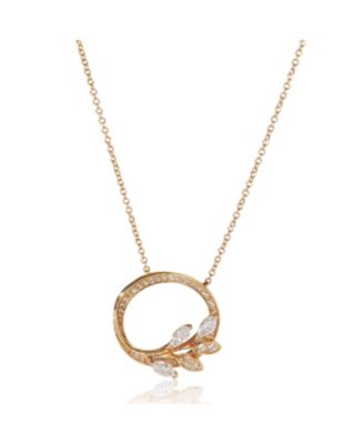 Rose Gold Diamond Victoria Vine Pendant