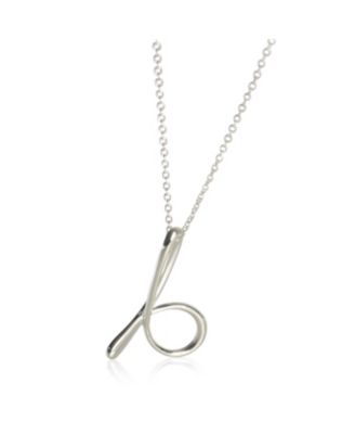 Sterling Silver  Elsa Peretti Small Alphabet Pendant