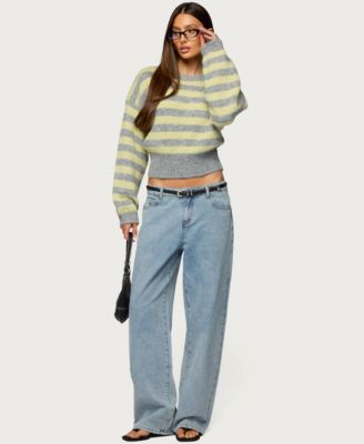 Women's Penelope Fuzzy Striped Sweater