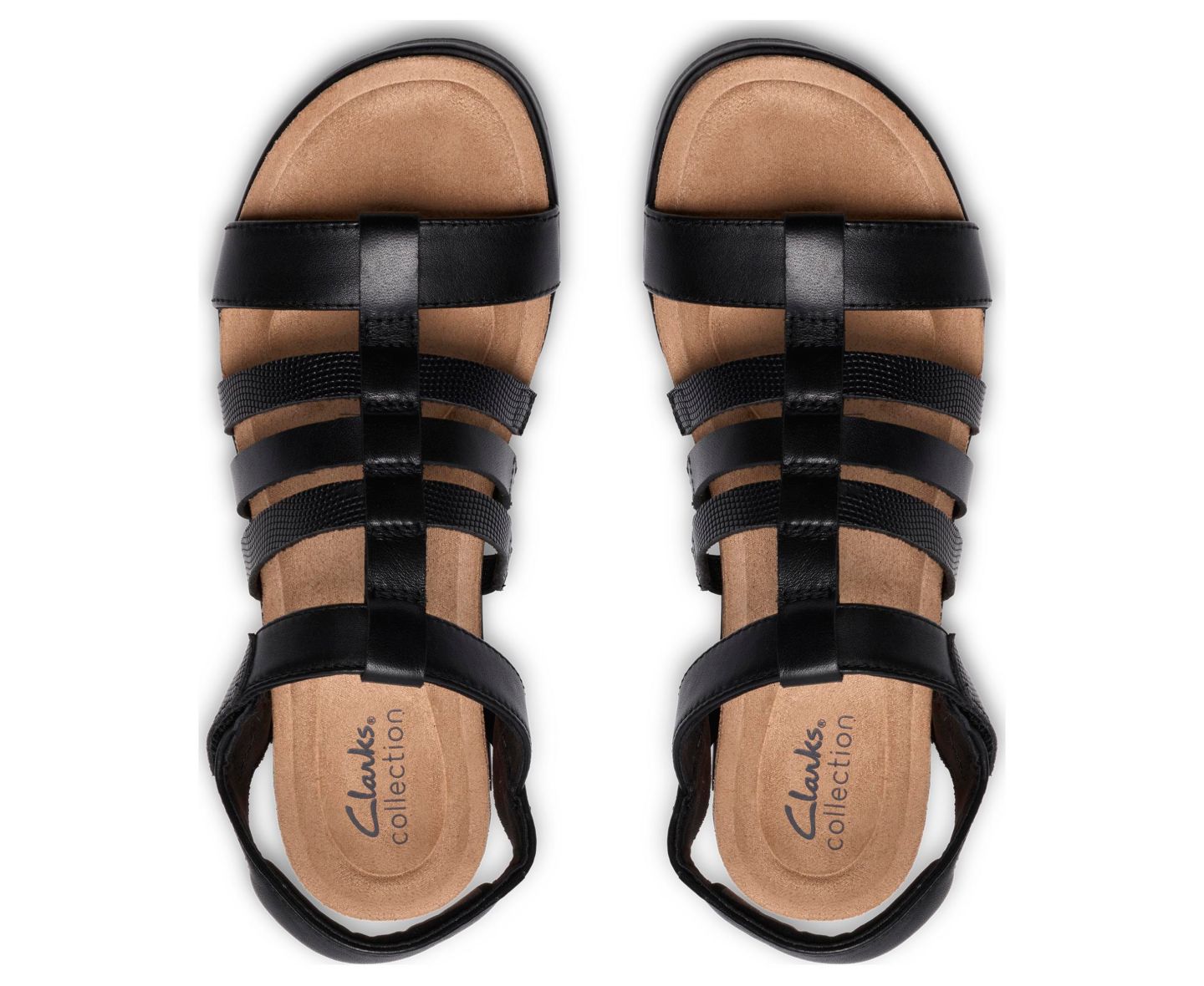 Женские сандалии Clarks Kacha Step Round Toe, цвет: Чёрный кожаный — фото 8